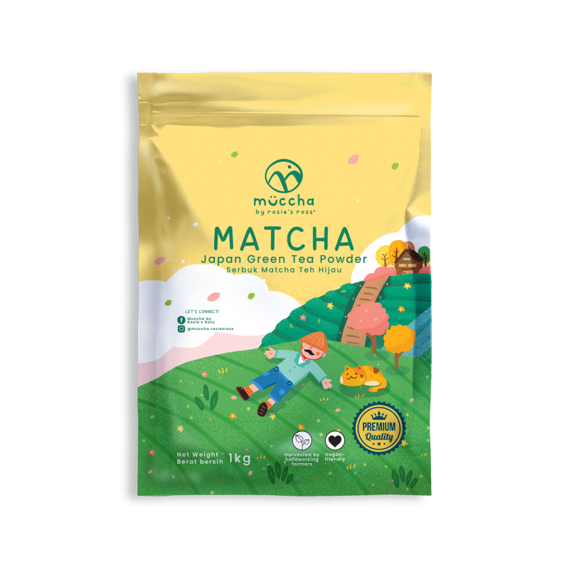 Muccha By Rosie's Ross Matcha Green Tea Powder (1KG X 10 PKTS)