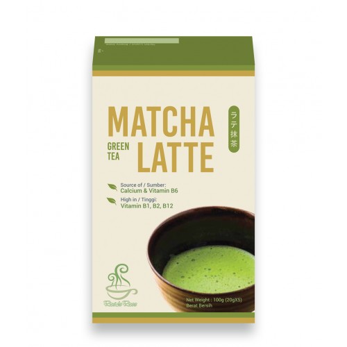 Rosie's Ross Matcha Green Tea Latte (20g x 5 sachets x 24 boxes)