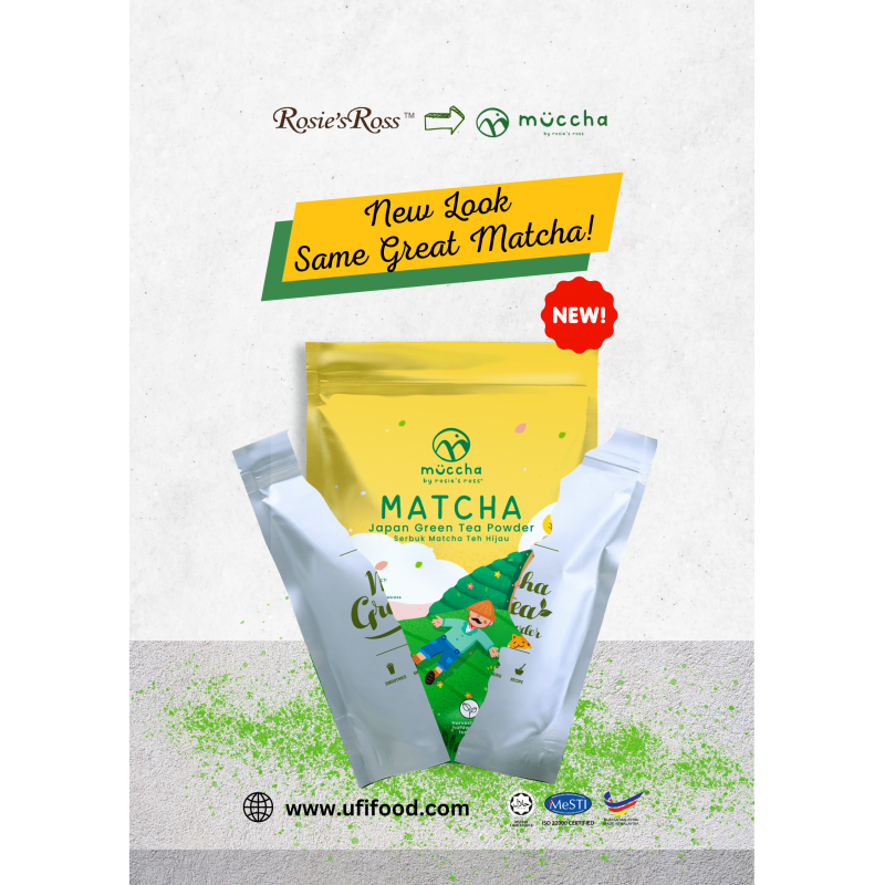 Muccha By Rosie's Ross Matcha Green Tea Powder (1KG X 10 PKTS)