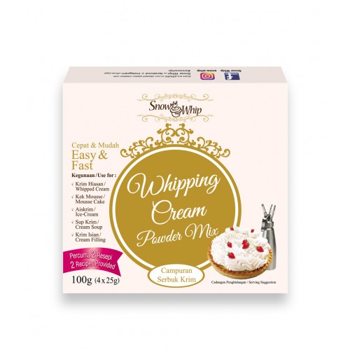 Snow Whip Whipping Cream Powder Mix (100 G X 36)
