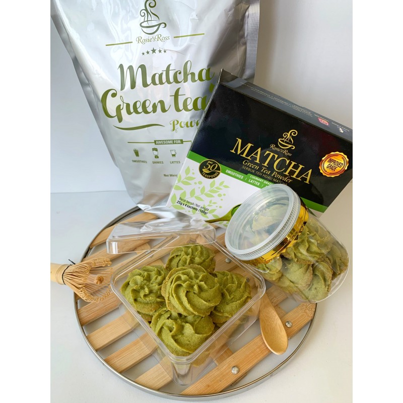 Muccha By Rosie's Ross Matcha Green Tea Powder (SWEETENED) (1KG X 10 PKTS)