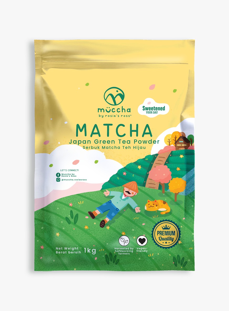 Muccha by Rosie's Ross Sweetened Matcha Green Tea Powder