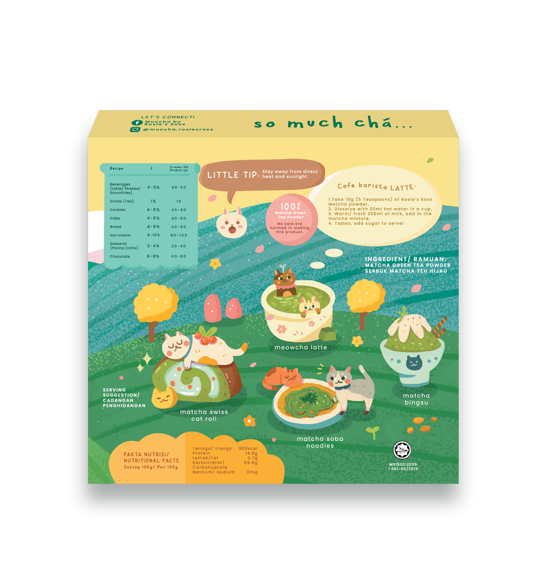 Muccha Rosie's Ross Matcha Powder (Culinary Grade) (100 G X 36)