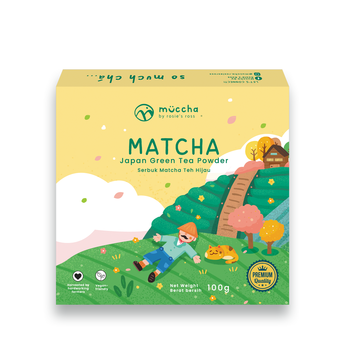 Muccha Rosie's Ross Matcha Powder (Culinary Grade) (100 G X 36)