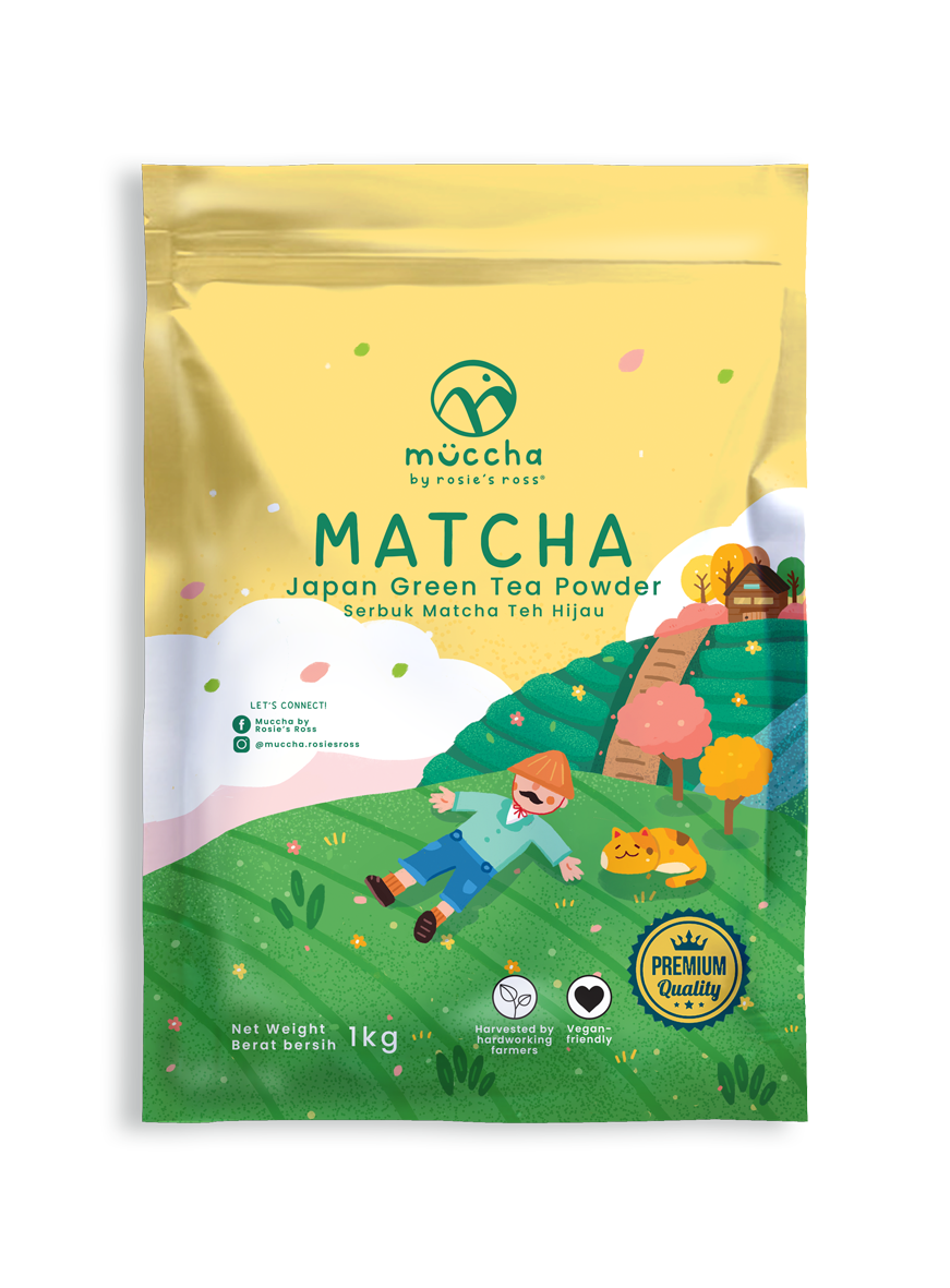 Muccha By Rosie's Ross Matcha Green Tea Powder (1KG X 10 PKTS)