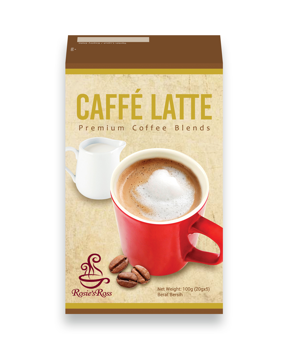 Rosie's Ross Premium Caffe Latte (20g x 5 sachets x 24 boxes)