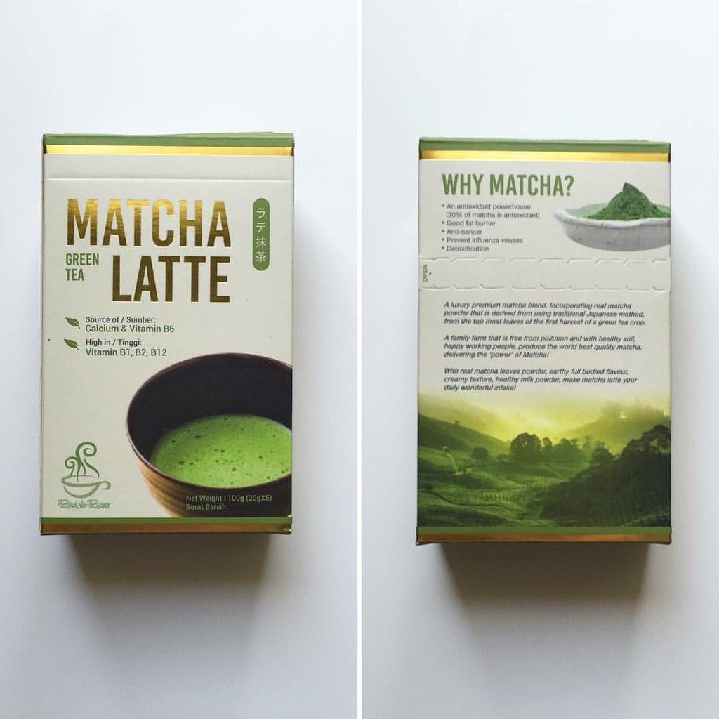 Rosie's Ross Matcha Green Tea Latte (20g x 5 sachets x 24 boxes)