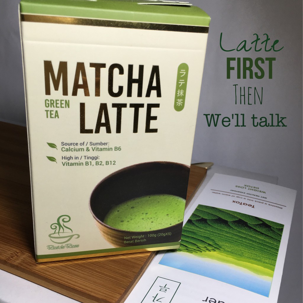Rosie's Ross Matcha Green Tea Latte (20g x 5 sachets x 24 boxes)