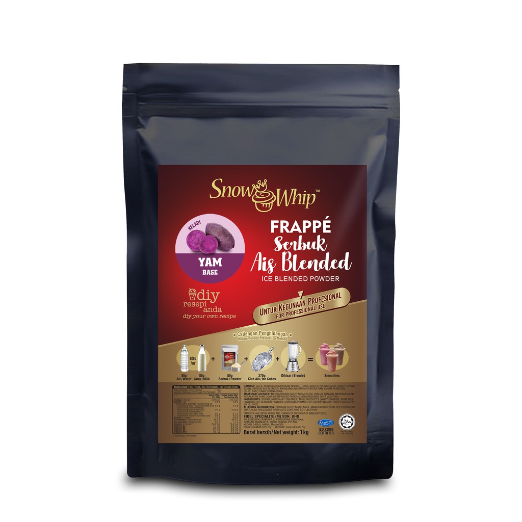 Snow Whip Yam Ice Blended Powder (1KG x 20)