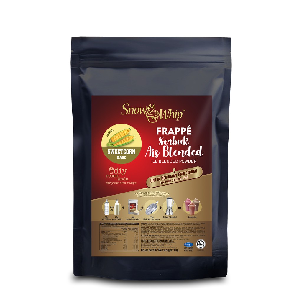 Snow Whip Sweet Corn Ice Blended Powder (1KG x 20)