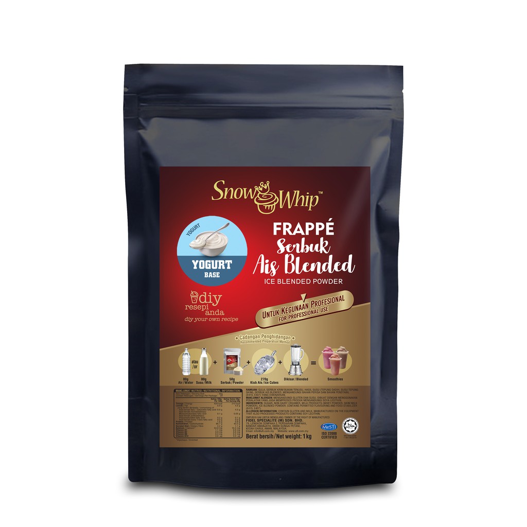 Snow Whip Yoghurt Ice Blended Powder (1KG x 20)