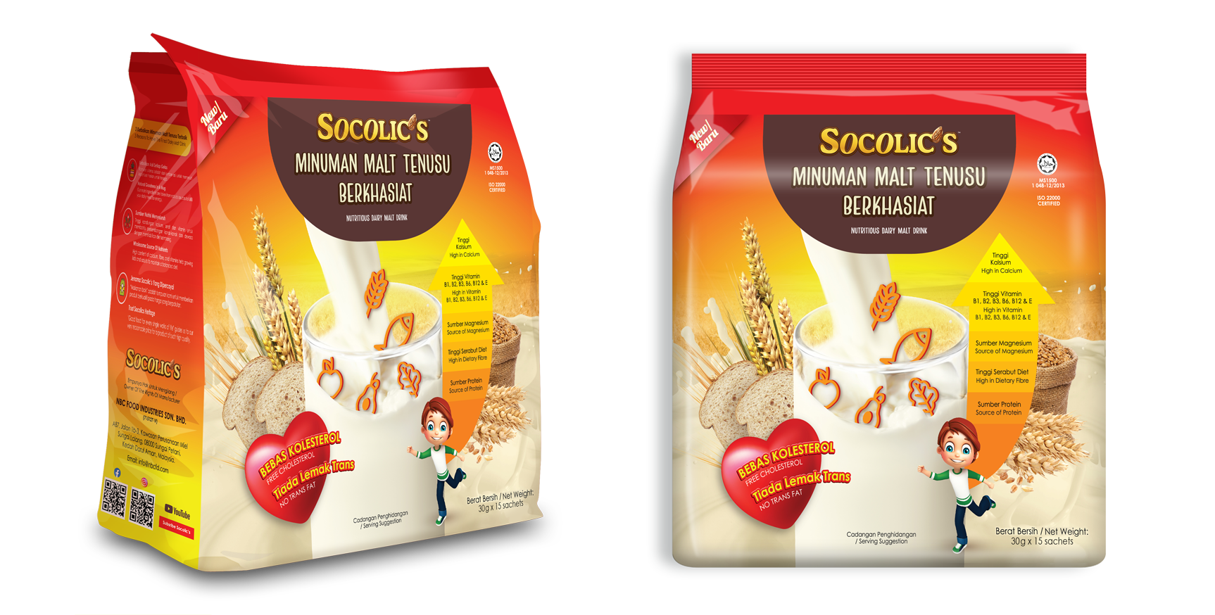Socolic’s Dairy Malt Drink (30 G X 15 sachet x 24)