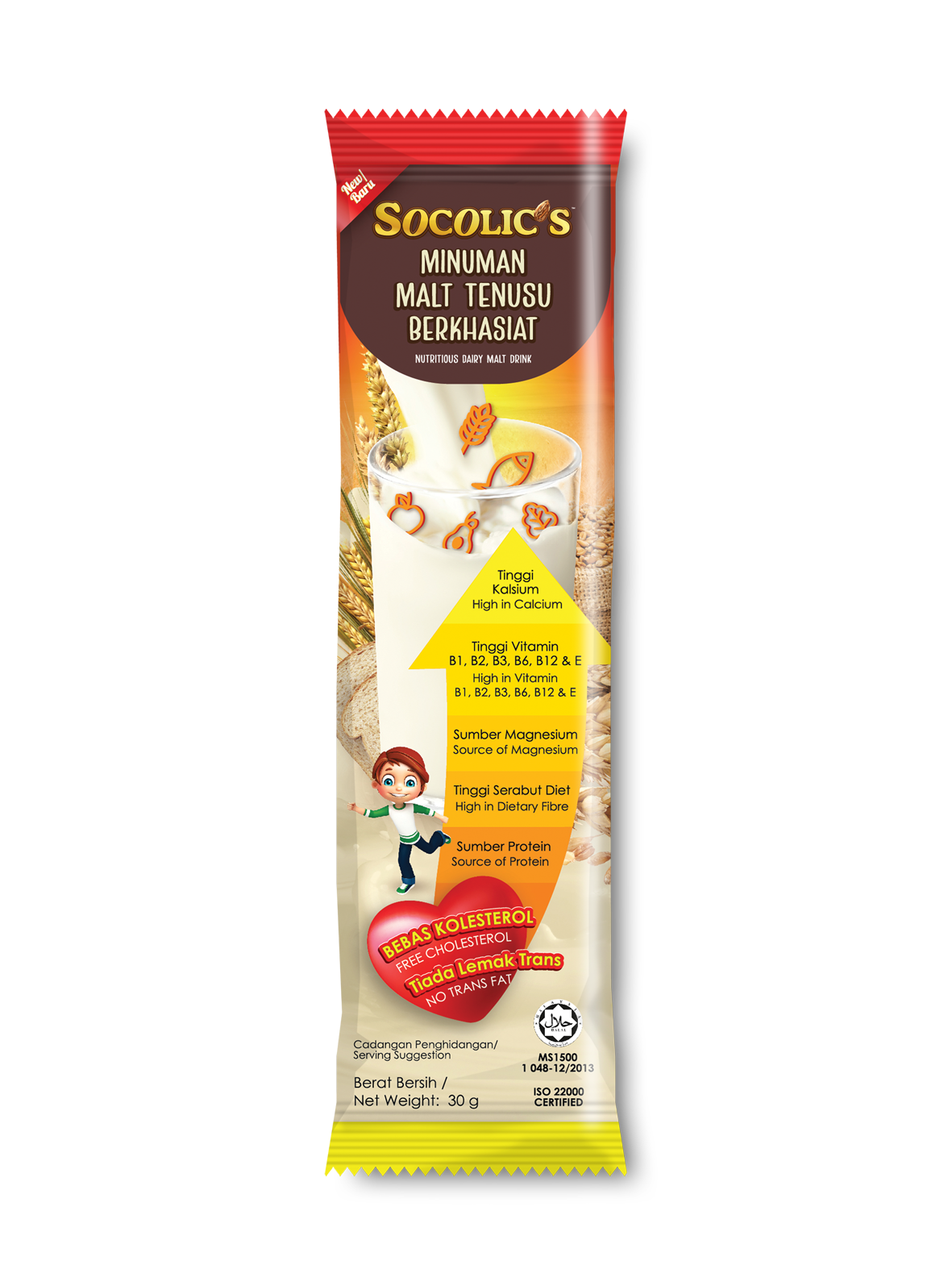 Socolic’s Dairy Malt Drink (30 G X 15 sachet x 24)