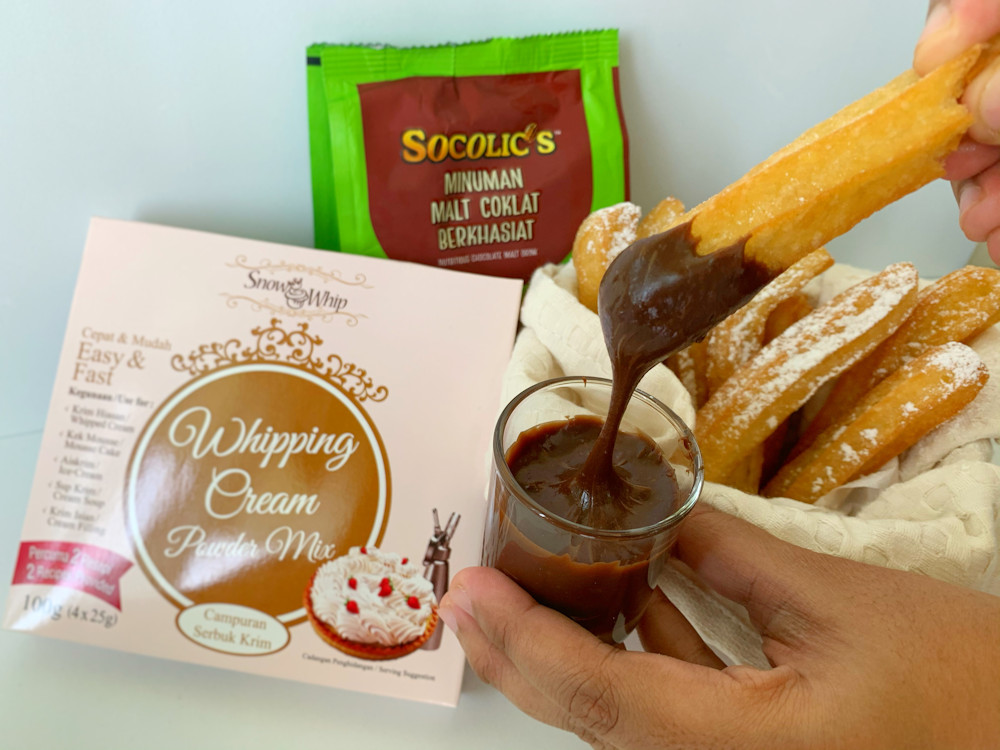 33. SNOW WHIP CRISPY CHURROS WITH GANACHE