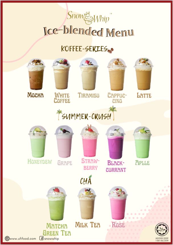 Snow Whip Blue Ice Ice Blended Powder (1KG x 20)