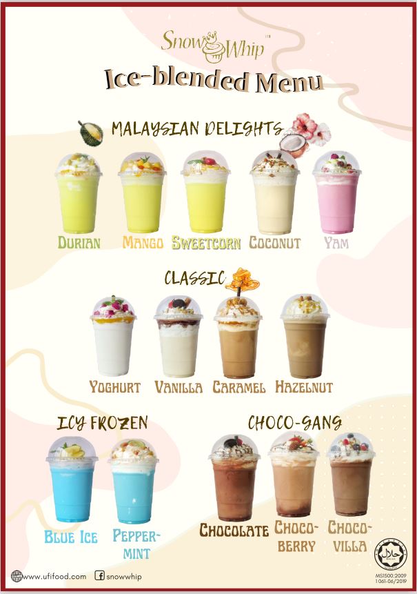 Snow Whip Blue Ice Ice Blended Powder (1KG x 20)