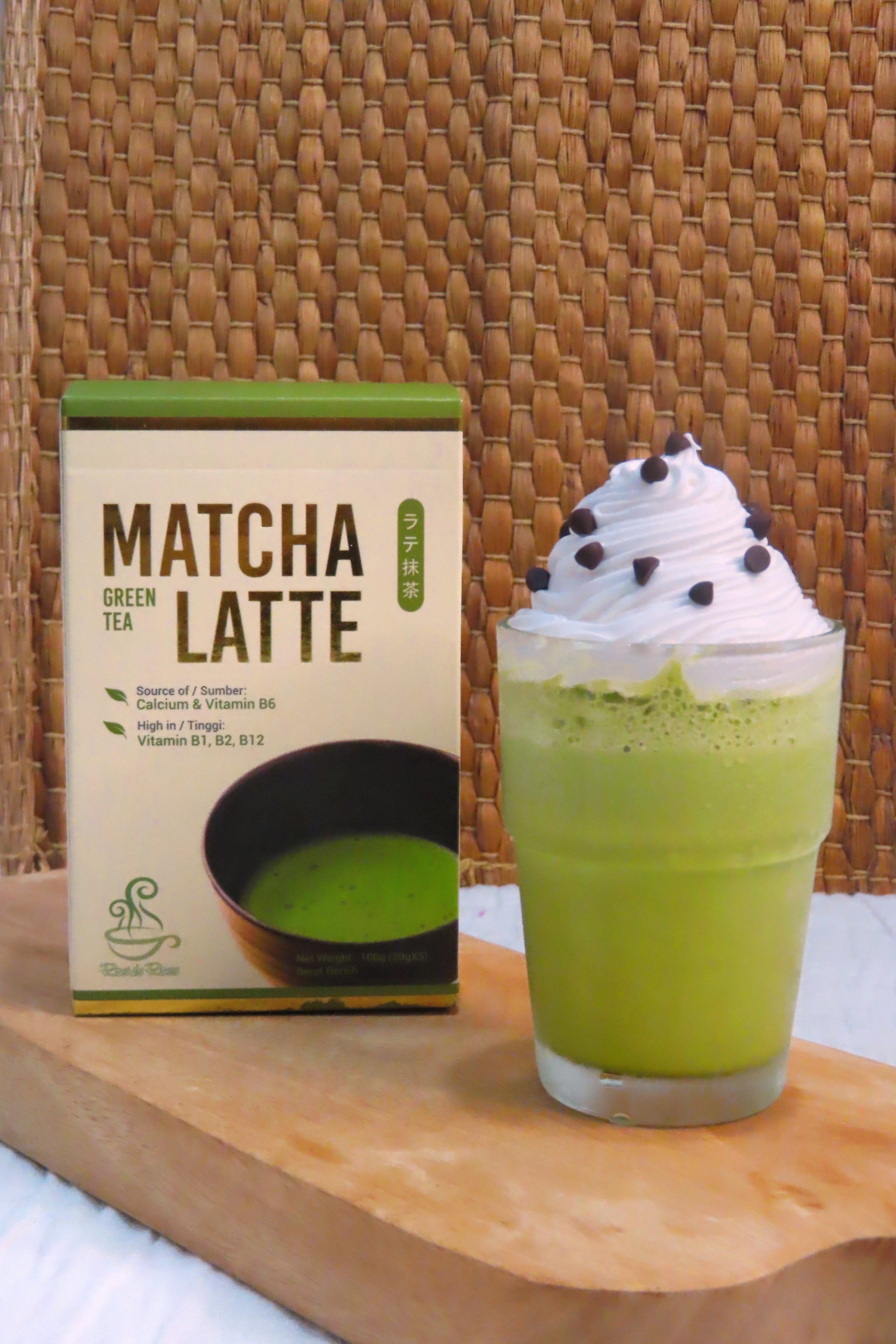Rosie's Ross Matcha Green Tea Latte (20g x 5 sachets x 24 boxes)